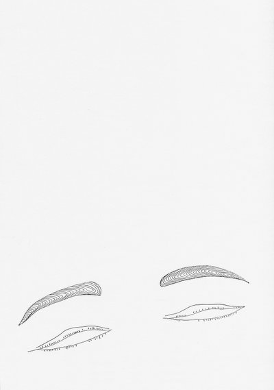 White Pages_Britta (with Pea)-(Britta mit Erbse) by Claudia Sarnthein